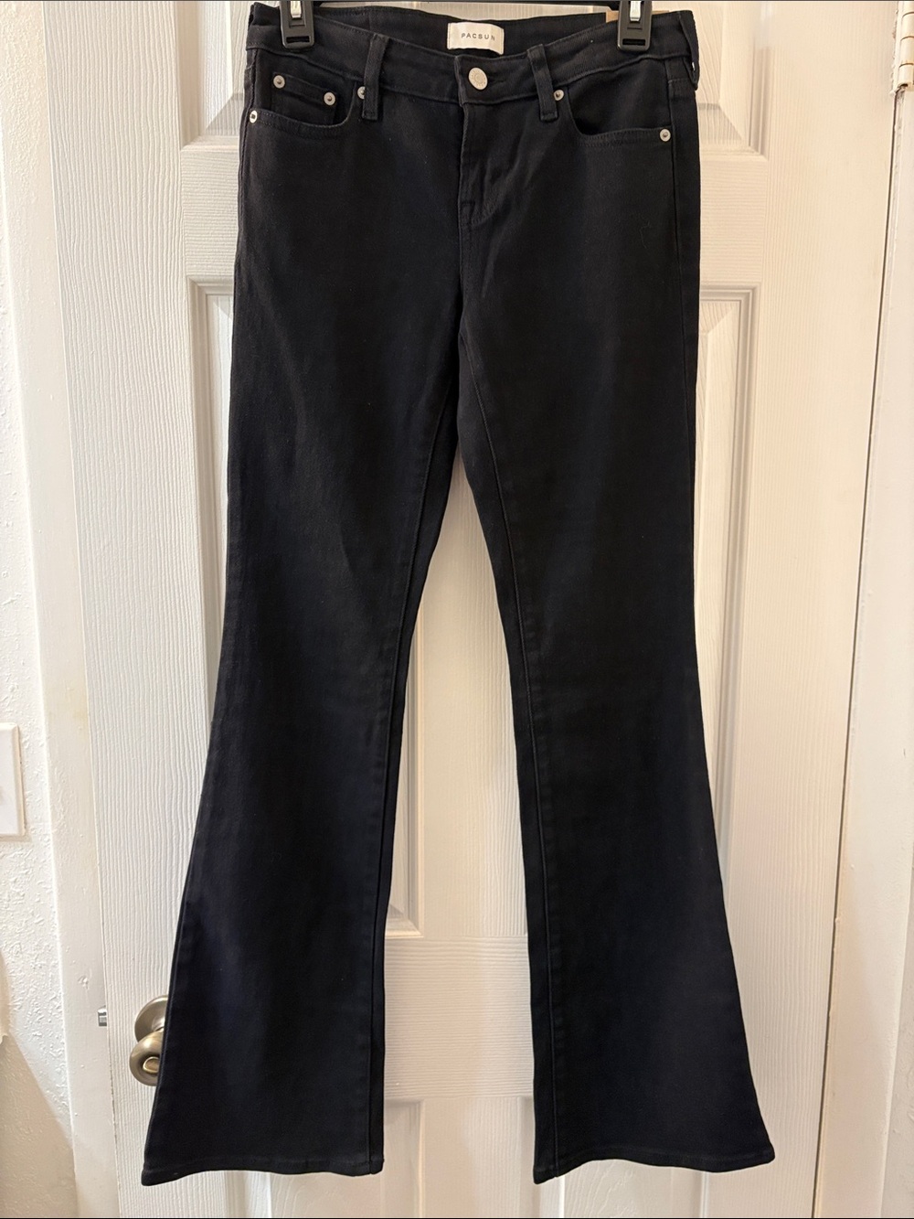 PacSun Black Skinny Bootcut Jeans NWT Size 24 Low Rise